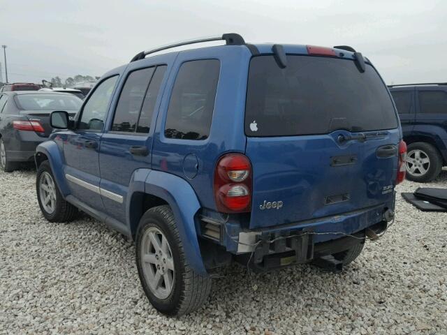 1J4GK58K65W554525 - 2005 JEEP LIBERTY LI BLUE photo 3