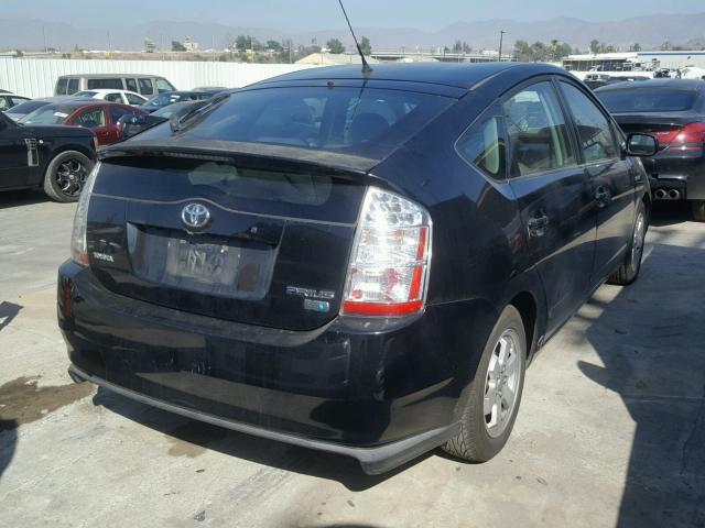 JTDKB20UX77583003 - 2007 TOYOTA PRIUS BLACK photo 4