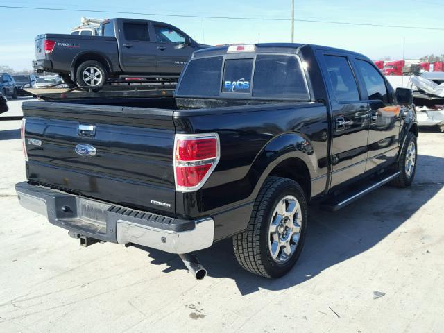 1FTFW1CF7EKE89331 - 2014 FORD F150 SUPER BLACK photo 4