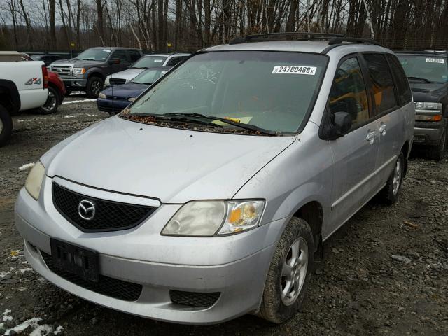 JM3LW28A720305509 - 2002 MAZDA MPV WAGON SILVER photo 2