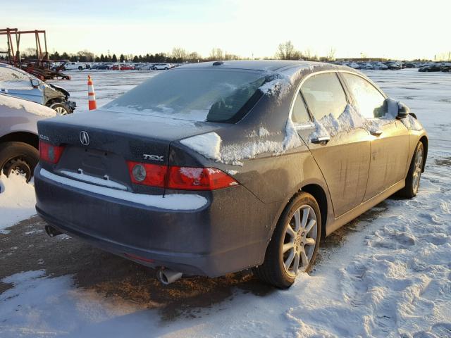 JH4CL96878C007459 - 2008 ACURA TSX GRAY photo 4