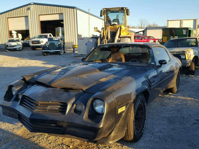 1P87LAN511474 - 1980 CHEVROLET CAMARO BLACK photo 2