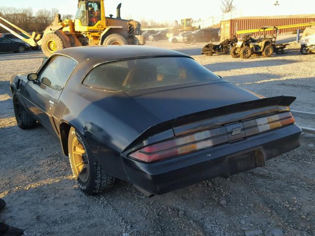 1P87LAN511474 - 1980 CHEVROLET CAMARO BLACK photo 3