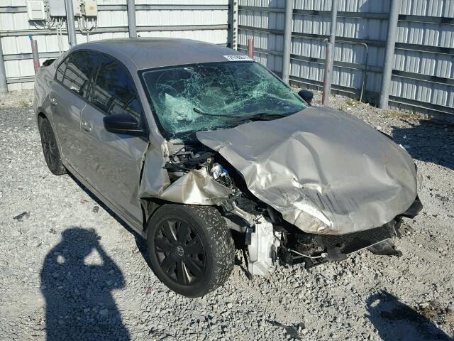 3VW2K7AJ6CM121892 - 2012 VOLKSWAGEN JETTA BASE GOLD photo 1