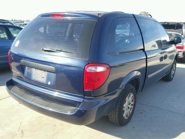 1D4GP24R26B585291 - 2006 DODGE GRAND CARA BLUE photo 4