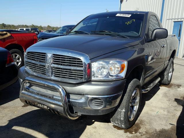 1D7HU16P27J529249 - 2007 DODGE RAM 1500 S GRAY photo 2