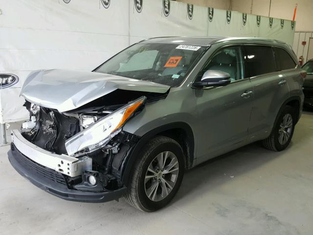 5TDKKRFH0FS043294 - 2015 TOYOTA HIGHLANDER SILVER photo 2