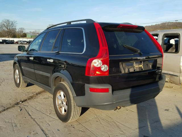 YV1CM59H231001215 - 2003 VOLVO XC90 BLACK photo 3