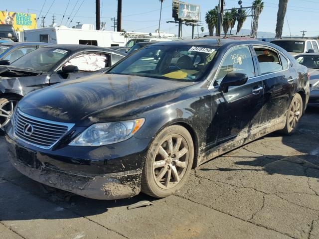 JTHGL46F385032818 - 2008 LEXUS LS 460L BLACK photo 2