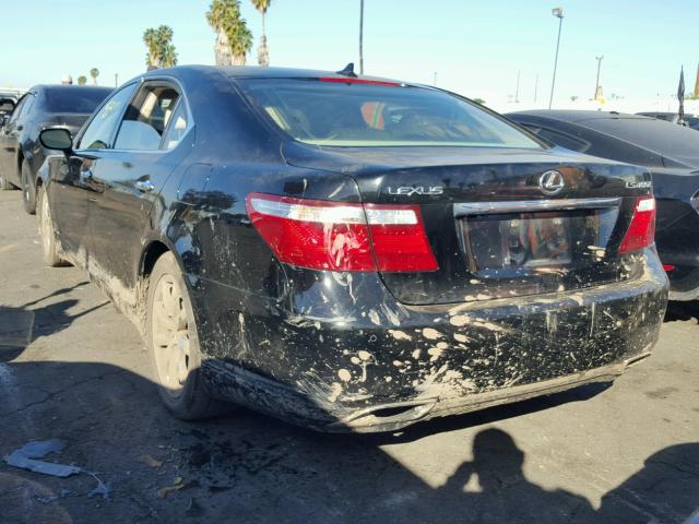 JTHGL46F385032818 - 2008 LEXUS LS 460L BLACK photo 3