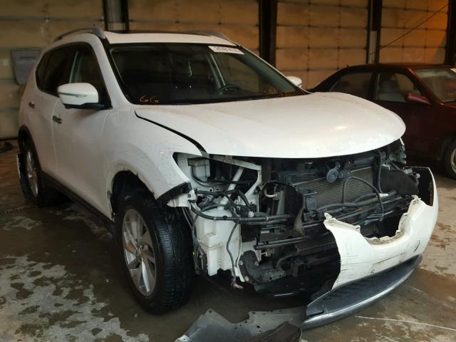 5N1AT2MV4EC771463 - 2014 NISSAN ROGUE S WHITE photo 1