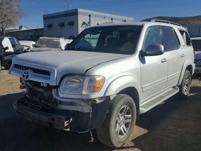 5TDBT48A17S286839 - 2007 TOYOTA SEQUOIA LI WHITE photo 2