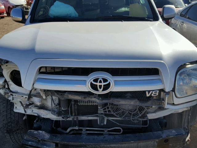 5TDBT48A17S286839 - 2007 TOYOTA SEQUOIA LI WHITE photo 7