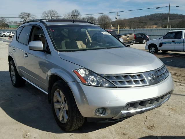 JN8AZ08W17W620306 - 2007 NISSAN MURANO SL SILVER photo 1