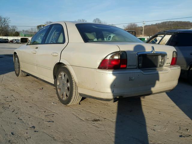 1LNHM87A25Y628540 - 2005 LINCOLN LS WHITE photo 3