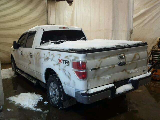 1FTFW1EV8AFB79616 - 2010 FORD F150 SUPER WHITE photo 3