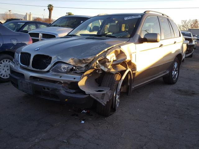 5UXFA13565LY09298 - 2005 BMW X5 3.0I BROWN photo 2