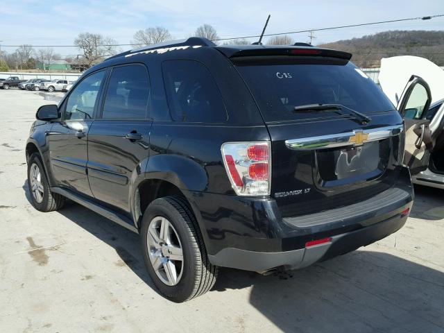 2CNDL33F586329768 - 2008 CHEVROLET EQUINOX LT BLACK photo 3