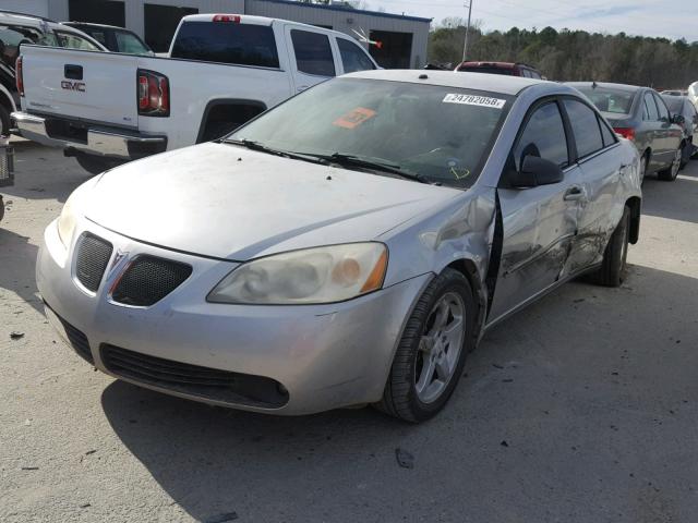 1G2ZG58N974196821 - 2007 PONTIAC G6 BASE SILVER photo 2