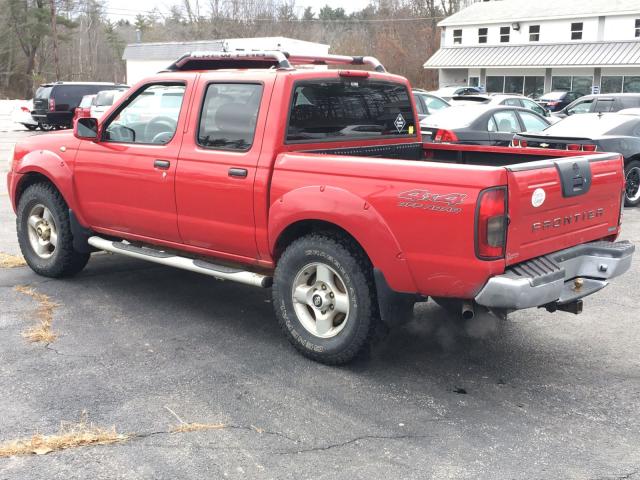 1N6ED27Y21C327580 - 2001 NISSAN FRONTIER C RED photo 3