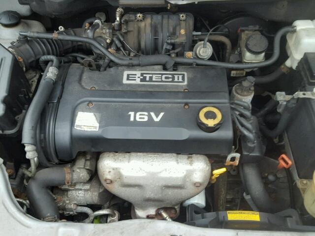 KL1TD56627B071166 - 2007 CHEVROLET AVEO BASE Szary zdjęcie 7