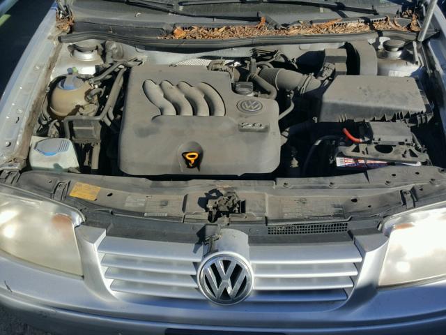 3VWSK69M02M190617 - 2002 VOLKSWAGEN JETTA GLS SILVER photo 7