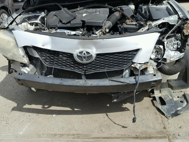 JTDBL40EX99091614 - 2009 TOYOTA COROLLA BA SILVER photo 9