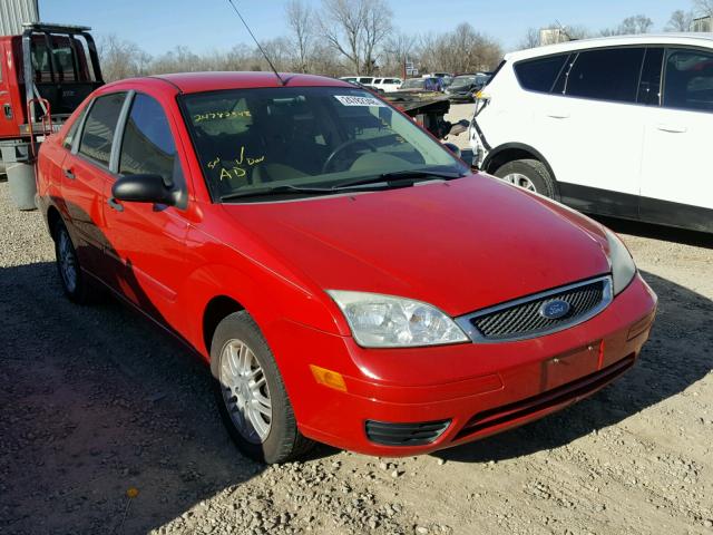 1FAFP34N07W270582 - 2007 FORD FOCUS ZX4 RED photo 1