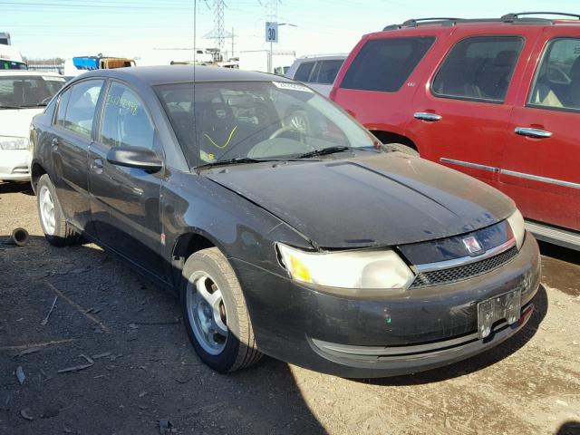 1G8AZ52F03Z100392 - 2003 SATURN ION LEVEL BLACK photo 1