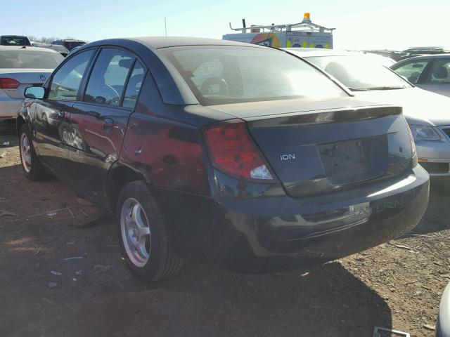 1G8AZ52F03Z100392 - 2003 SATURN ION LEVEL BLACK photo 3