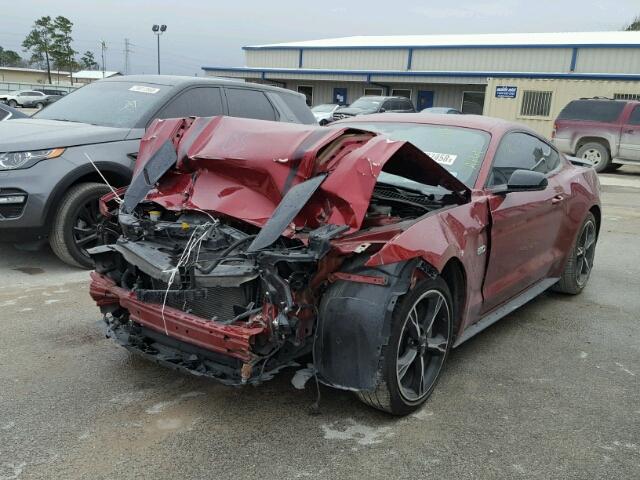 1FA6P8CF6H5290737 - 2017 FORD MUSTANG GT RED photo 2