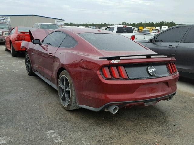 1FA6P8CF6H5290737 - 2017 FORD MUSTANG GT RED photo 3