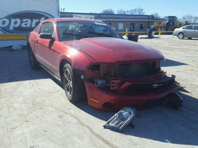 1ZVBP8AN9A5133211 - 2010 FORD MUSTANG RED photo 1