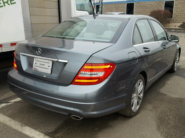 WDDGF8BB8CR228764 - 2012 MERCEDES-BENZ C 300 4MAT GRAY photo 4