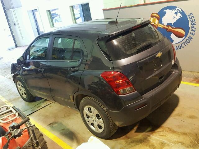 3GNCJKSB5FL139189 - 2015 CHEVROLET TRAX LS GRAY photo 3