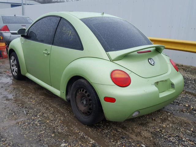 3VWCC21C1XM423358 - 1999 VOLKSWAGEN NEW BEETLE მწვანე ფოტო 3