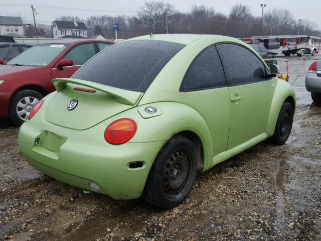 3VWCC21C1XM423358 - 1999 VOLKSWAGEN NEW BEETLE მწვანე ფოტო 4