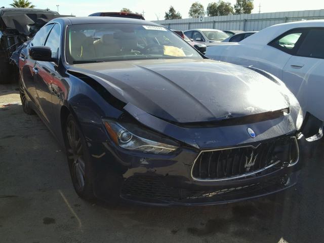 ZAM57XSA3F1146343 - 2015 MASERATI GHIBLI BLUE photo 1