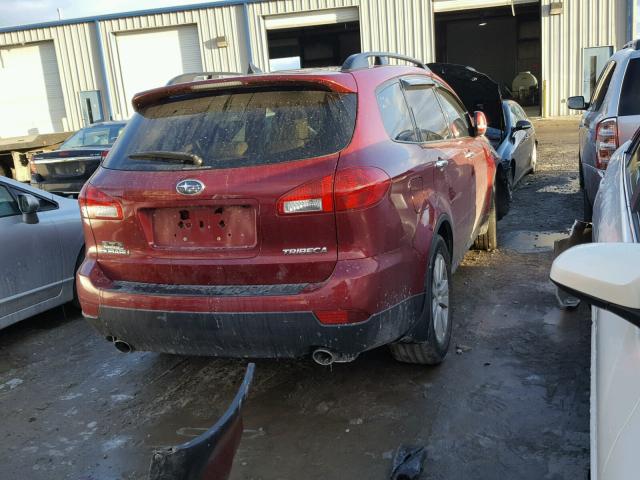 4S4WX93D994402254 - 2009 SUBARU TRIBECA LI RED photo 4