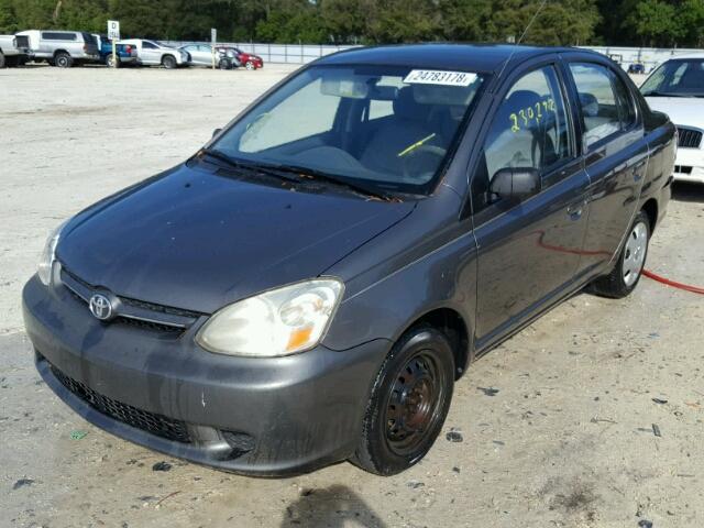 JTDBT123235032825 - 2003 TOYOTA ECHO GRAY photo 2