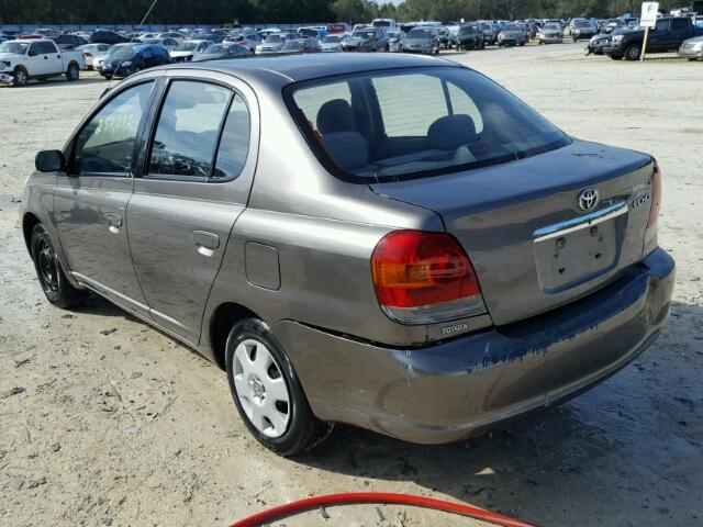 JTDBT123235032825 - 2003 TOYOTA ECHO GRAY photo 3