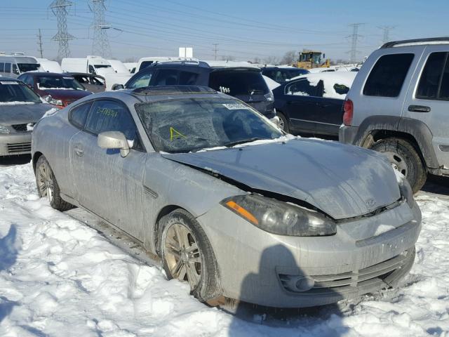 KMHHM66D78U295859 - 2008 HYUNDAI TIBURON GS SILVER photo 1