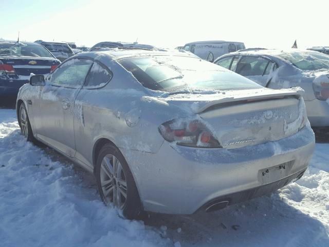 KMHHM66D78U295859 - 2008 HYUNDAI TIBURON GS SILVER photo 3