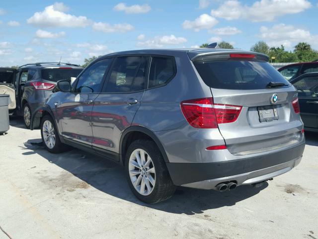 5UXWX9C58D0A12146 - 2013 BMW X3 XDRIVE2 Коричневый фото 3