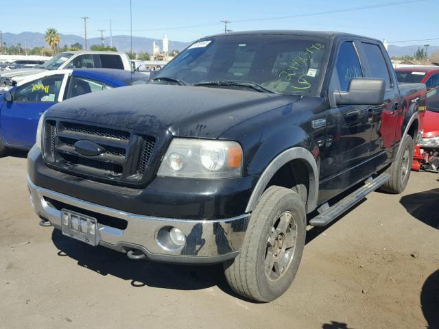 1FTPW14578FA59824 - 2008 FORD F150 SUPER BLACK photo 2