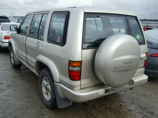 JACDJ58X9X7925633 - 1999 ISUZU TROOPER S BEIGE photo 3