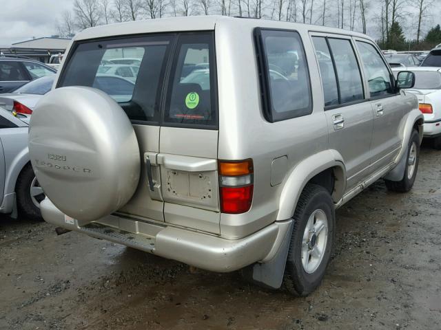 JACDJ58X9X7925633 - 1999 ISUZU TROOPER S BEIGE photo 4