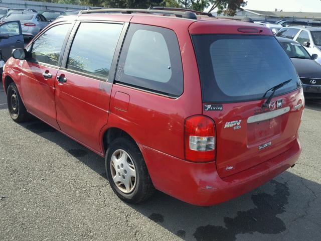 JM3LW28G9Y0139524 - 2000 MAZDA MPV WAGON RED photo 3