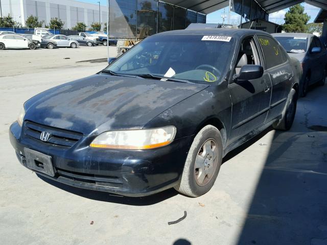 1HGCG16591A028068 - 2001 HONDA ACCORD EX BLACK photo 2