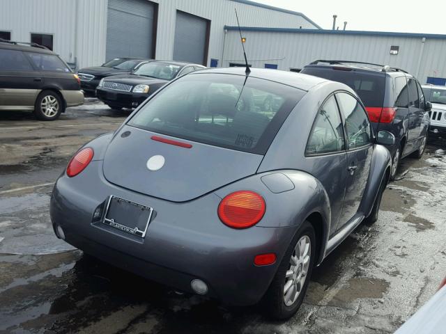 3VWCK31C64M417270 - 2004 VOLKSWAGEN NEW BEETLE GRAY photo 4